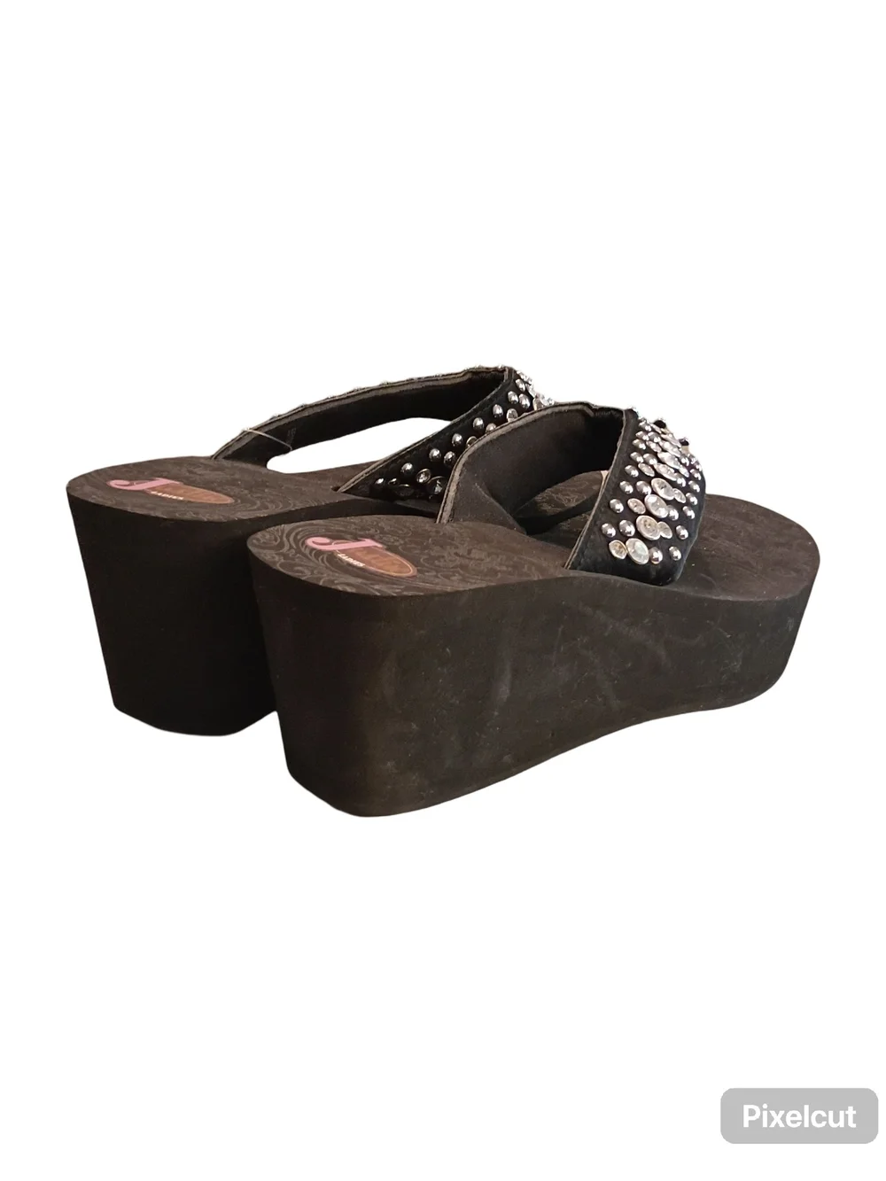 Justin Boots black wedge